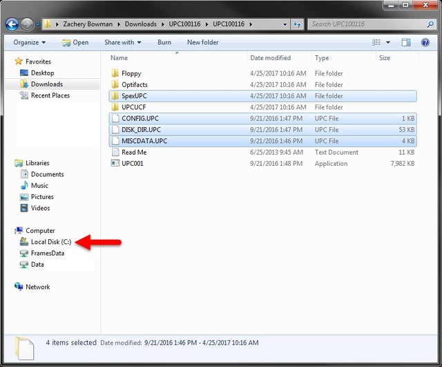 How to Find Your Downloads and C Drive during SPEX OnDemand Installation
